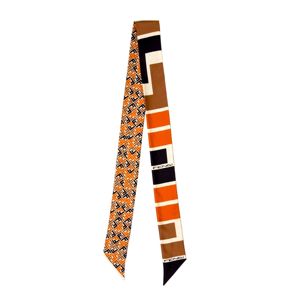 Fendi Silk Zucca FF Logo Bandeau